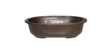 16.75" Brown Mica Bonsai Pot Oval Large Unbreakable Professional Training. Fixed Price $175.95.