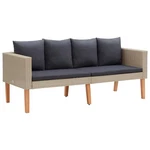 Patio Sofa Couch Outdoor Deck Wicker Furniture With Cushions Pe Rattan Vidaxl. Fixed Price $241.99.