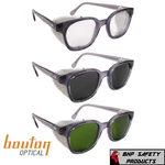 Bouton Traditional Spec Smoke Frame Wire Mesh Side Shield Safety Glasses/goggles. Fixed Price $13.40.