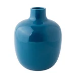 Mainstays Practical Minimalistic Modern Blue Glossy Finish Ceramic Vase, 8". Fixed Price $13.99.