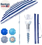 Heavy Duty High Wind Beach Umbrella With Sand Anchor & Carry Bag Patio Outdoor. Fixed Price $63.14.