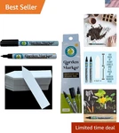 Fade Resistant 4" Plant Tags - 100 Pack With 2 Black Marker Pens For Gardeners. Fixed Price $22.98.
