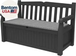 Keter Solana 70 Gallon Storage Bench Deck Box For Patio Furniture, Front Porch. Fixed Price $286.28.