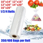 350/400BAGS Roll Clear Plastic Produce On Kitchen Food Storage Fruit. Fixed Price $38.74.