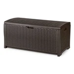 Suncast Outdoor Storage - 73 Gallon Mocha Brown Deck For Patio. Fixed Price $192.89.