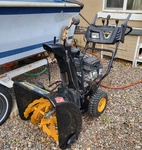 Poulan Pro 208CC 24 In Two-stage Gas Snow Blower Electric Start Headlight. Fixed Price $700.00.