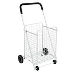 Honey-can-do White Four Wheel Utility Cart, 36.875X21.25X16.75 CRT-01513. Fixed Price $58.28.