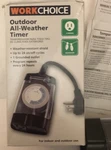 Workchoice Outdoor All-weather Timer. Fixed Price $7.50.