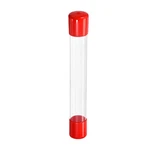 Clear Rigid Tube Round Plastic Tubing With Rubber Caps Water Pipe 305MM,2 Set. Fixed Price $15.63.