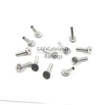 Stainlesssteel T316 Protector Sleeve For 1/8 Cable Railing Stair Post- 45 Degree. Fixed Price $29.95.