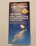 Titan Pro 100 Count Champion Gutter Shingle Christmas Light Clips 1034162. Fixed Price $9.99.