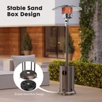 48,000 Btu Propane Patio Heater With Tabletop, Double-layer Stainless Steel Burn. Fixed Price $145.60.