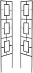 Panacea 84445 Contemporary Pot Trellises, Set Of 2 46" H Black Steel. Fixed Price $120.95.