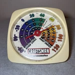 Vintage Craftsman Sears Taylor Thermometer Wind Chill & Heat Index Dial Weather. Fixed Price $40.00.