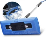 4-IN-1 Telescoping Snow Broom,ice Scraper, 18-INCH Foam Headlights, Blue. Fixed Price $39.99.