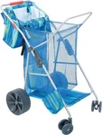 Rio Beach Wonder Wheeler Deluxe Utility, Lawn, And Foldable Cart, Blue .... Fixed Price $172.37.