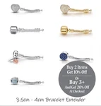 Bracelet Extender Extension Barrel Heart Chain Charm Pendent 925 Silver. Fixed Price $21.68.