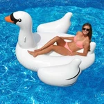 Nib Never Used Swimline 75" Giant Swan Inflatable Ride On Swimming Pool Float. Fixed Price $29.95.
