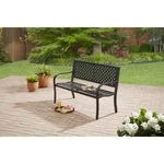 Mainstays Outdoor Durable Steel Bench - Black. Fixed Price $362.71.