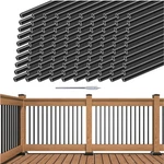 26" Aluminum Deck Balusters Round Black Railing Porch Staircase Sp.... Fixed Price $203.30.