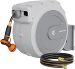 Giraffe Tools Garden Retractable Hose Reel Water Wall Mount, Lightgrey. Fixed Price $108.09.