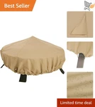 Terrazzo Water-resistant 44 Inch Round Fire Pit Cover Outdoor Patio Furniture. Fixed Price $35.98.