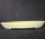 Reiho Handmade Bonsai Pot Forest Shallow Oval 14.75 10 1.75 Inches. Fixed Price $250.00.