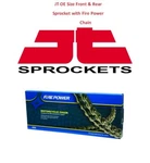 Jt Front Rear Sprocket Kit 15T 45T And 520 Chain Suzuki DR200 SP200 1986-2019. Fixed Price $87.47.