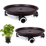 2-PACK Plant Caddy 13.3 Inches Pallet With Water Drawer Rolling D.... Fixed Price $37.13.