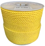 3/8" X 600' Yellow Polypropylene Rope Boat Dock Work Tree 3-STRAND Twisted. Fixed Price $69.99.
