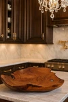 Massive Organic Teak Burl Wood Bowl Natural Live Edge Sculptural Root Est $895. Fixed Price $149.00.