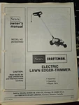 Vintage Sears Craftsman Owners Manuals Electric Lawn Edger-trimmer Part #88-154. Fixed Price $6.00.