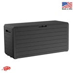 Keter Atlas 70 Gallon Deck Box Weather Resistant Outdoor Storage Chest For Pat. Fixed Price $86.99.