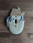 Vintage Vicki Lane Creative Design Noah Ark Lightswitch Cover. Fixed Price $12.00.