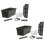 Novelty Earthbox Garden Kit - Green (pack Of 2), Drought Tolerant. Fixed Price $123.42.