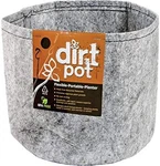 Dirt Pot Flexible Portable Fabric Planter, Grey, 1 Gallon. Fixed Price $14.99.