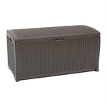 Suncast DBW9200 99 Gallon Outdoor Wicker Plastic Patio Storage Chest Bin With.... Fixed Price $235.07.
