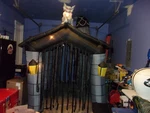 Gemmy 2007 Halloween 11' Inflatable Rare Haunted House Sound Lights Strobe Box. Fixed Price $400.00.