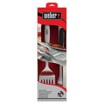 New Weber Deluxe Stainless Steel Black/silver Grill Tool Set 2 Pc, #6707. Fixed Price $39.99.