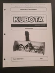 Kubota B2650 & B2660 Snowblower Operator Manual. Fixed Price $24.00.