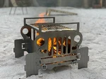 Jeep Fire Pit Bbq Grill Portable Stainless Steel Outdoor Camping Back Yard. Fixed Price $255.95.