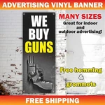 We Buy Guns Advertising Banner Vinyl Sign Rifle Pistol Handgun Ammo Pawn Shop. Fixed Price $29.95.