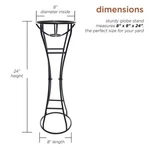 24 In. Tall Gazing Globe Display Stand, Black Iron. Alpine SLL1774HH. New. Fixed Price $25.77.
