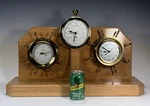 Weems & Plath Trysail Weather Center Wall Clock Thermometer Hygrometer Barometer. Fixed Price $356.25.