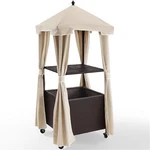 Crosley Furniture Palm Coastal Metal / Rattan Towel Valet With Cover In. Fixed Price $335.49.