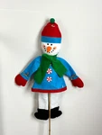 Amscan Snowman Yard Stake 47" Tall Felt Christmas Decoration. Fixed Price $19.95.