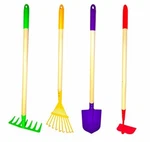 & Justforkids Garden Tool Set Toy, Rake, Spade, Hoe And Leaf R.... Fixed Price $25.99.