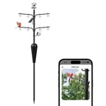 Birdfly Feeder Pole With Smart Solar Camera, Anti Squirrel, Heavy Duty 108". Fixed Price $119.99.