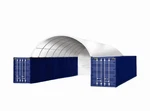 20X40 Container Shelter Canopy & Back Panel* 11OZ Pe - Industrial Storage. Fixed Price $2499.00.