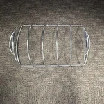 Weber Rib Rack Silver Metal 6605. New Unused. No Packaging. Fixed Price $15.99.